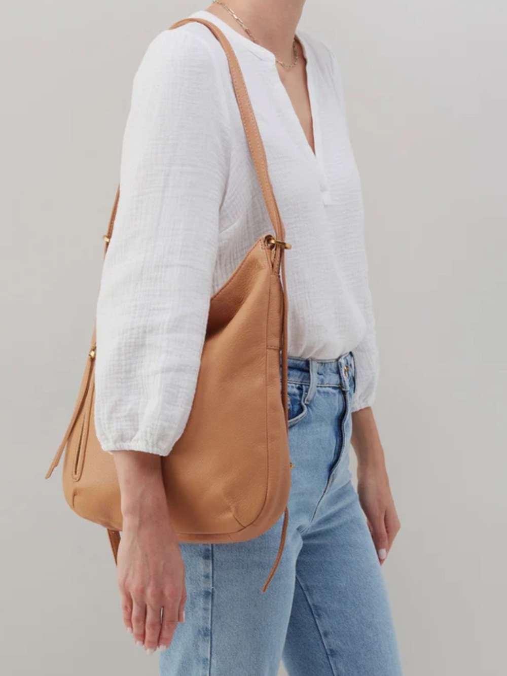HOBO Merrin Convertible Backpack in Sandstorm - Picture 4 of 16
